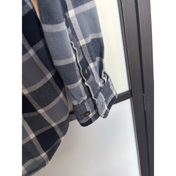 Carhartt Original Fit Blue Plaid Button Down Shirt Men's Medium Cowboy Western - Picture 10 of 13